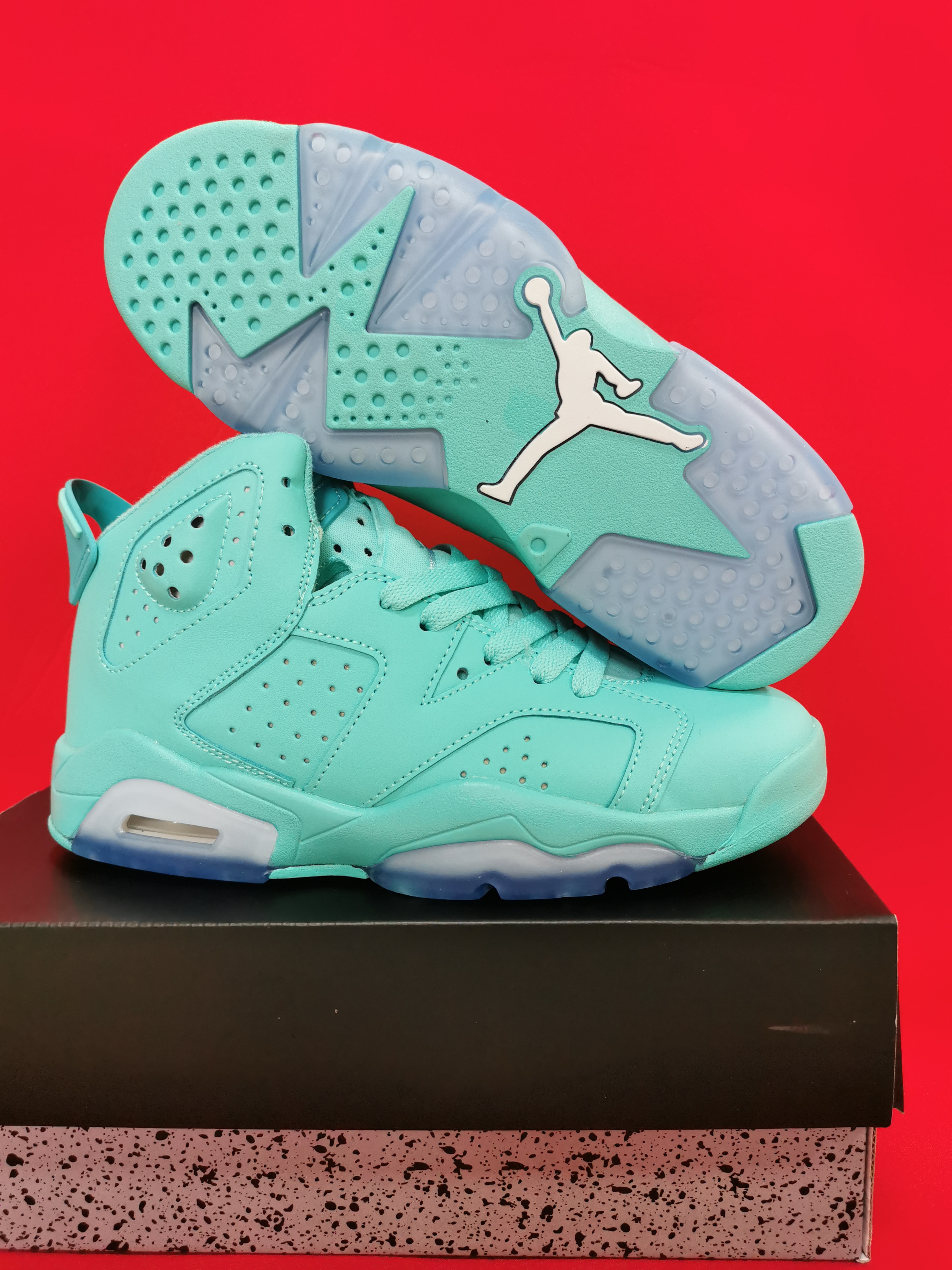 2020 Women Air Jordan 6 Retro Gint Green Shoes - Click Image to Close